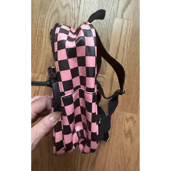 Art Class Mini Backpack For Kids Pink & Black Checkered - Picture 4 of 6